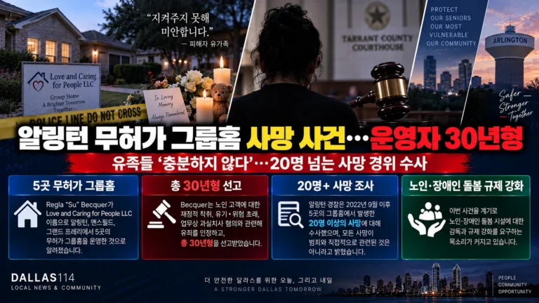 알링턴 무허가 그룹홈 사망 사건, 운영자 30년형 합의…유족들 “충분하지 않다”